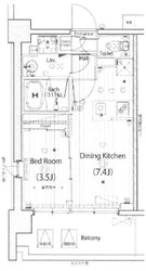 関内駅 徒歩10分 8階の物件間取画像